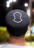 Black Stitched Kufi Hat