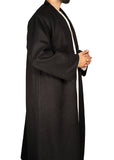 Black Wool Jubbah Coat