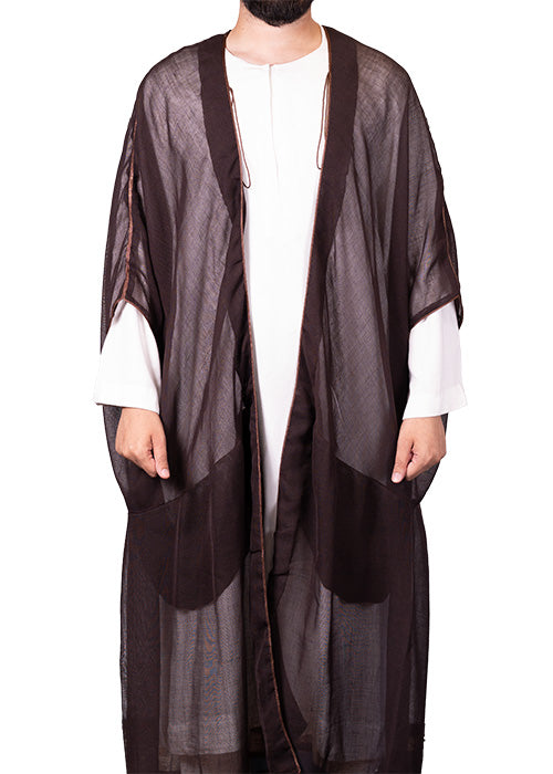 Brown Gold Summer Bisht Cloak