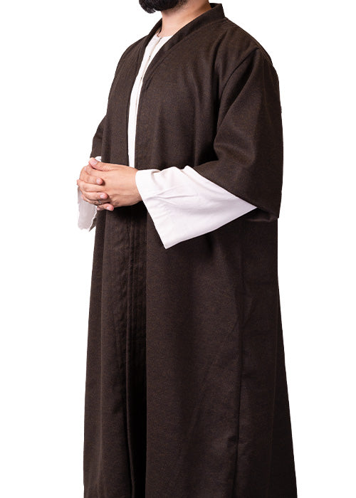 Brown Half Sleeve Wool Jubbah