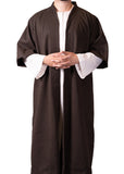 Brown Half Sleeve Wool Jubbah