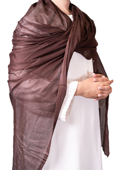 Brown Cotton Shawl