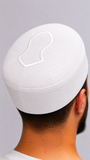 White Stitched Kufi Hat