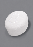 White Stitched Kufi Hat