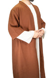 Chestnut Brown Half Sleeve Wool Jubbah