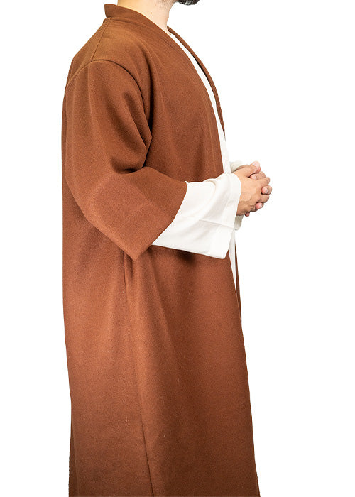 Chestnut Brown Half Sleeve Wool Jubbah