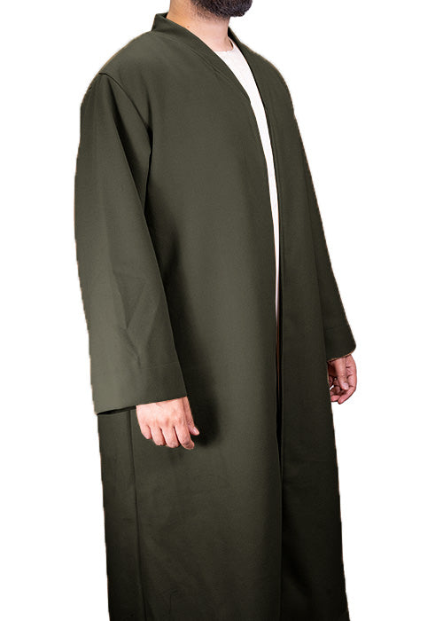 Dark Green Wool Jubbah Coat