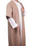 Beige Half Sleeve Wool Jubbah