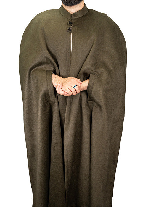Green Premium Wool Cloak (No Hood)