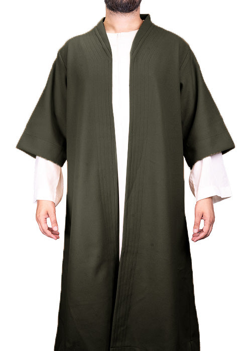 Dark Green Half Sleeve Wool Jubbah