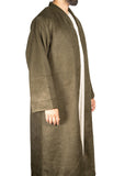 Olive Green Wool Jubbah Coat