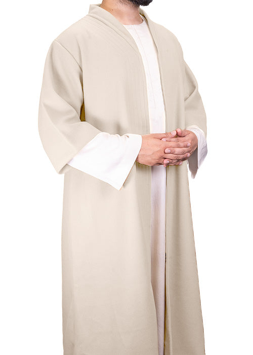Light Beige Half Sleeve Wool Jubbah