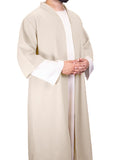 Light Beige Half Sleeve Wool Jubbah