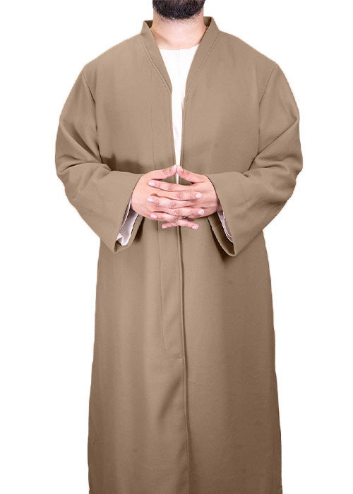 Light Brown Wool Jubbah Coat