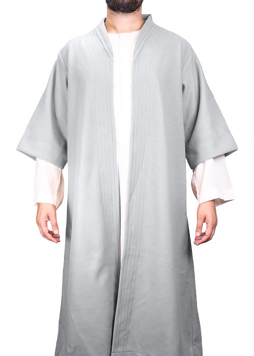 Light Grey Half Sleeve Wool Jubbah