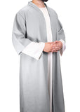 Light Grey Half Sleeve Wool Jubbah