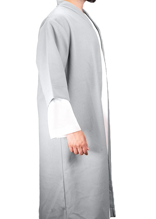 Light Grey Half Sleeve Wool Jubbah