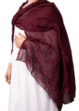 Maroon Cotton Shawl