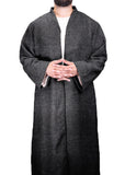 Dark Grey Wool Jubbah Coat (Oversized)