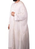 White Summer Bisht Cloak