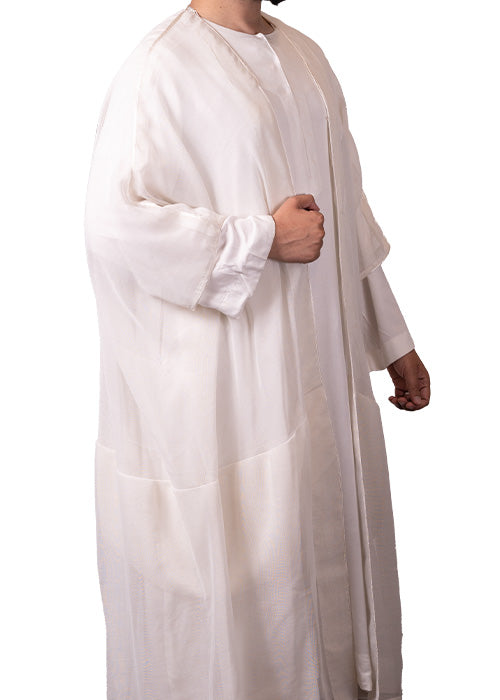 White Summer Bisht Cloak
