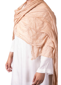 Beige Cotton Shawl