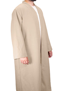 Beige Wool Jubbah Coat (Oversized)