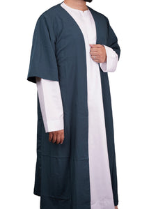 Blue-Teal Summer Half Sleeve Jubbah