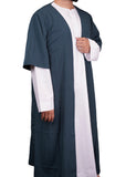 Blue-Teal Summer Half Sleeve Jubbah