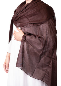 Brown Cotton Shawl