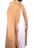 Camel Brown Hooded Wool Cloak