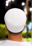 White Stitched Kufi Hat