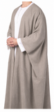 Grey Premium Merino Wool Bisht Cloak