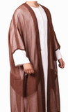 Chestnut Brown Summer Bisht Cloak