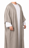 Grey Premium Merino Wool Bisht Cloak