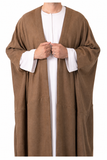 Camel Brown Premium Merino Wool Bisht Cloak