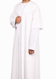 White Summer Half Sleeve Jubbah
