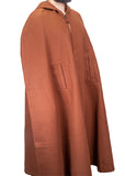 Chestnut Brown Hooded Wool Cloak