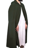 Khakhi Green Hooded Wool Cloak