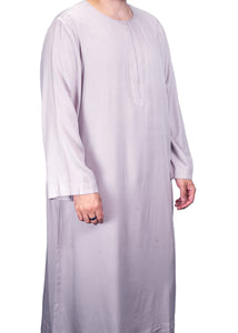 Grey Jubbah & Thobe Set