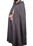 Grey Hooded Wool Cloak