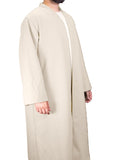 Light Beige Wool Jubbah Coat (Oversized)