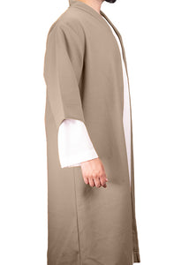 Light Brown Half Sleeve Wool Jubbah