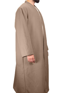 Light Brown Wool Jubbah Coat